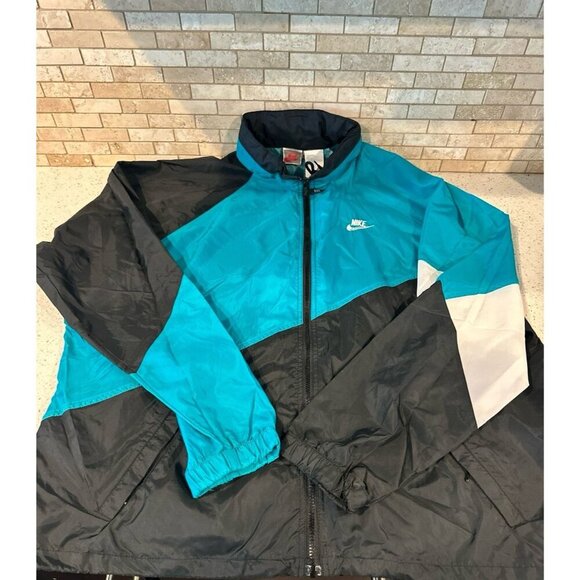 90s Nike Retro Logo Vintage Y2K Oversized Hooded Jacket - Picture 2 of 4